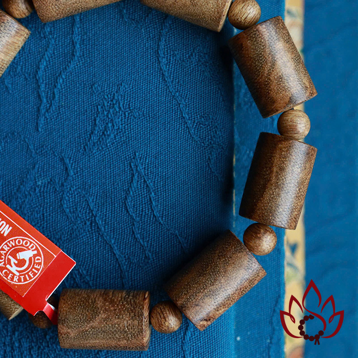 Vòng Trầm Hương Trụ Trúc | 12 Ly | Trầm Tốc Kiến Tự Nhiên Lâu Năm